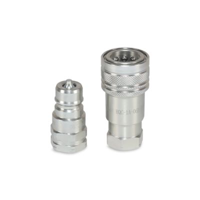 Image showing  ISO 7241 A Series Hydraulic Quick Couplers Set, 3/8 in. ISO Body Size, 3/8 in. NPT Port