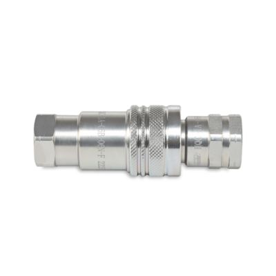 Image showing  ISO 7241 A Series Hydraulic Quick Couplers Set, 3/8 in. ISO Body Size, 3/8 in. NPT Port