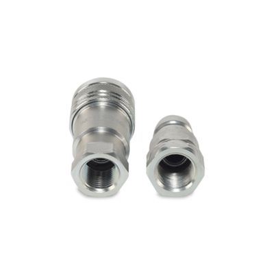 Image showing  ISO 7241 A Series Hydraulic Quick Couplers Set, 3/8 in. ISO Body Size, 3/8 in. NPT Port