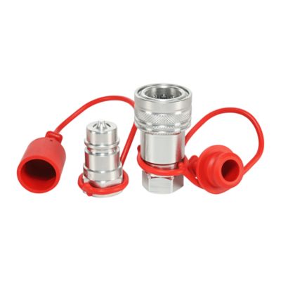 Magister Hydraulics Agriculture Hydraulic Quick Couplers Set, 1/2 in. ISO Body Size, 5/8 in. SAE Port