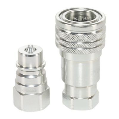Image showing  Agriculture Hydraulic Quick Couplers Set, 1/4 in. ISO Body Size, 1/4 in. NPT Port