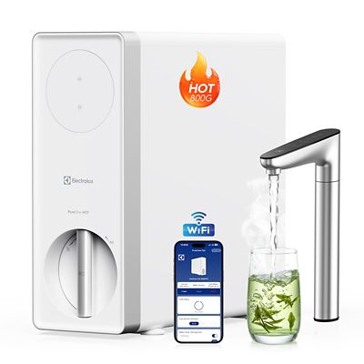 Electrolux Wi-Fi Tankless Reverse Osmosis HOT Water Filtration System 800 GPD Under Sink RO Water Filter with Faucet