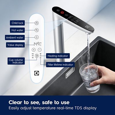 Image showing  Wi-Fi Tankless Reverse Osmosis HOT Water Filtration System 800 GPD Under Sink RO Water Filter with Faucet
