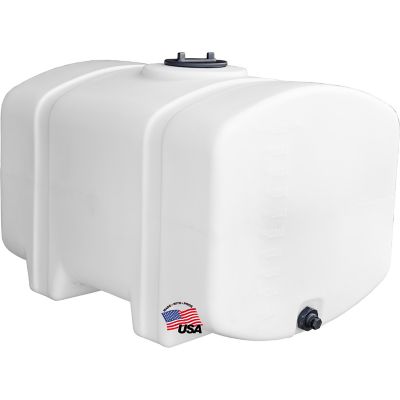 Romotech 100 gal. White Square PCO Water Storage Tank with Legs