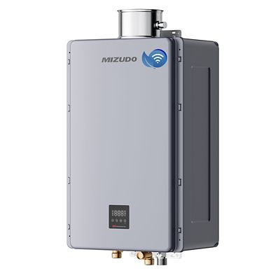 Image showing  Max 10.3 GPM 199,000 BTU Natural Gas Tankless Instant Hot Water Heater Smart WIFI Control Indoor 120 V 2 Years Warranty