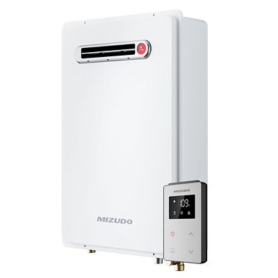 Mizudo Max 8.1 GPM 180,000 BTU Natural Gas Tankless Instant Hot Water Heater NG Outdoor 120V CSA Certified 2 Years Warranty