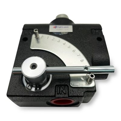 Magister Hydraulics Hydraulic Adjustable Variable Flow Control Valve, 0-30 GPM, 3/4 in. NPT