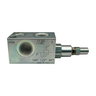 Magister Hydraulics Hydraulic Inline Pressure Relief Valve, 1/2 in. NPT, 18 GPM