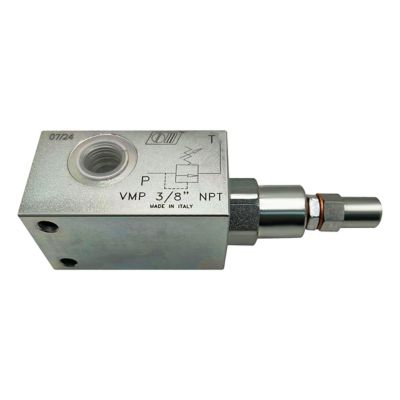 Magister Hydraulics Hydraulic Inline Pressure Relief Valve, 3/8 in. NPT, 12 GPM