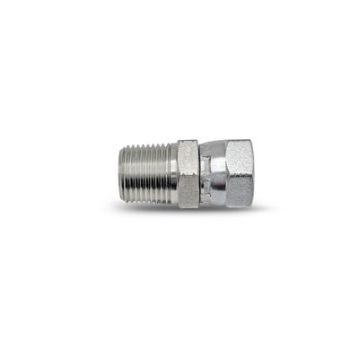 Magister Hydraulics 1/2 in. NPT Male x 1/2 in. NPT Female Straight SAE Hydraulic Adapter Swivel