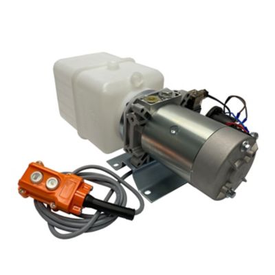 Image showing  12 V DC Single Acting Hydraulic Power Unit, 8 qt. Plastic Tank, 2600 PSI