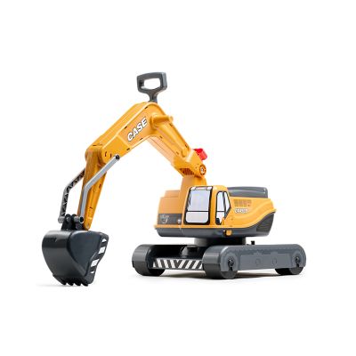 Falk Case CE Excavator Ride-on with Opening Seat, Ages 3 and Up