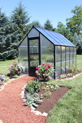 Urban Garden Solutions Amish made 6 x 8ft. Aluminum Greenhouse Kit