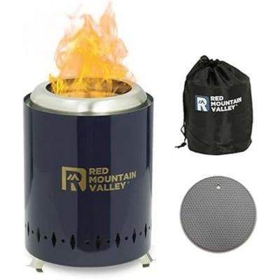 Red Mountain Valley Smokeless Tabletop Fire Pit, Blue