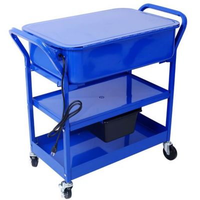 TMB Portable Parts Washer with Drain Tray, 20-Gallon capacity, 325 GPH pump power