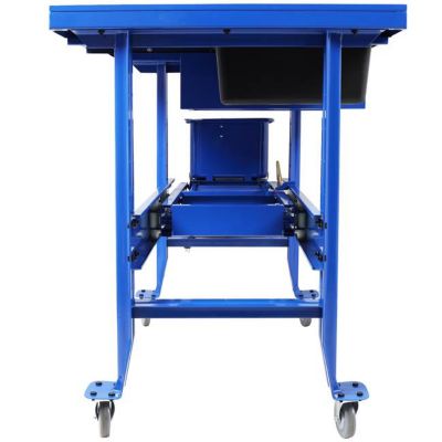 Image showing  3.5 gal. Parts Washer Tear Down Table with 110 V pump, blue