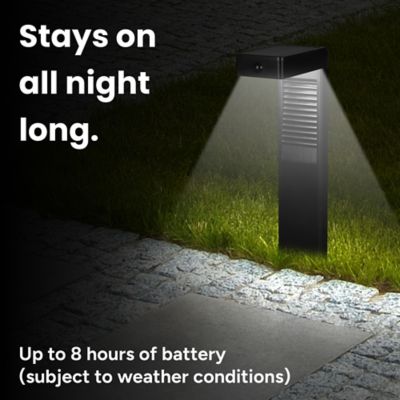 Image showing  Outdoor L-Shaped Solar Pathlight with Motion Sensor