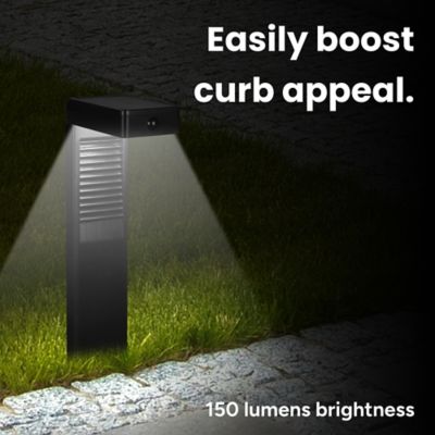 Image showing  Outdoor L-Shaped Solar Pathlight with Motion Sensor