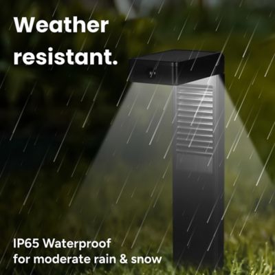 Image showing  Outdoor L-Shaped Solar Pathlight with Motion Sensor