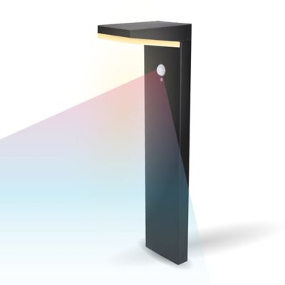 Techko Outdoor Solar Aluminum L-Shaped Pathway Light with Motion Sensor
