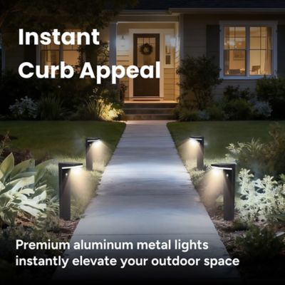 Image showing  Outdoor Solar Aluminum L-Shaped Pathway Light with Motion Sensor