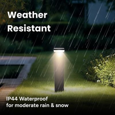 Image showing  Outdoor Solar Aluminum L-Shaped Pathway Light with Motion Sensor