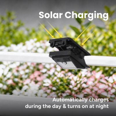 Image showing  Outdoor Solar Large Clip-Anywhere Light with Motion Sensor 2 pk.
