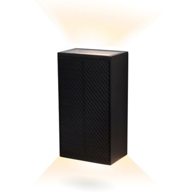 Techko Outdoor Solar Aluminum Wall and Fence Light with Dual-Direction LED