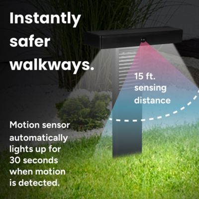 Image showing  Outdoor T-Shaped Solar Pathlight with Motion Sensor