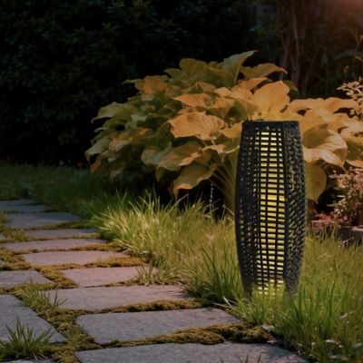 Image showing  Outdoor Hikari Bamboo-Style Solar Floor Lamp