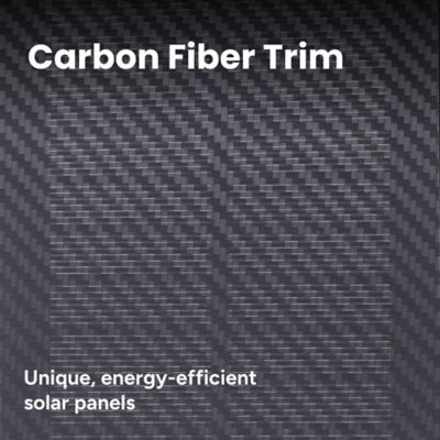 Image showing  Outdoor Solar Aluminum Motion Sensor Wall Sconce with Edison Bulb & Carbon Trim