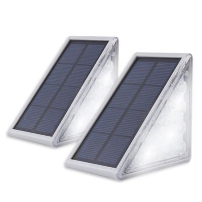 Techko Outdoor Solar Compact Step Light, 2 pk.