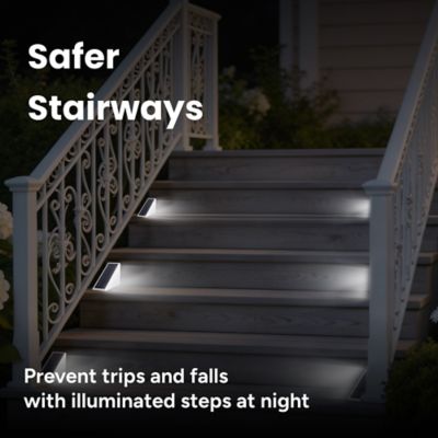 Image showing  Outdoor Solar Compact Step Light, 2 pk.