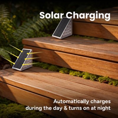 Image showing  Outdoor Solar Compact Step Light, 2 pk.