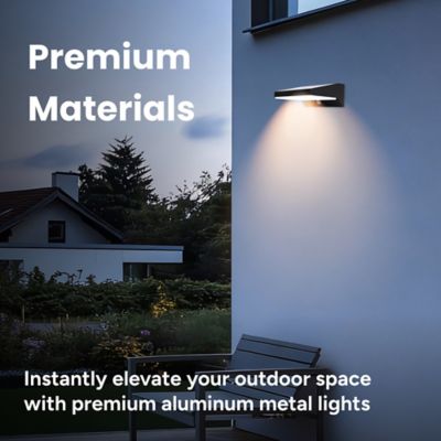 Image showing  Outdoor Solar Aluminum Wall and Fence Light with Motion Sensor