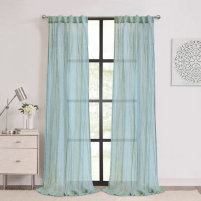 Habitat Paloma Sheer Dual Header Crushed Curtain Panel