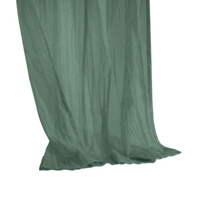 Image showing  Paloma Sheer Dual Header Crushed Curtain Panel