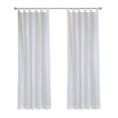Image showing  Crushed Sheer Tab Curtain Panel