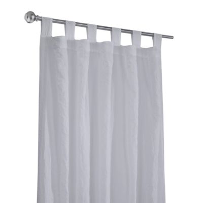 Image showing  Crushed Sheer Tab Curtain Panel