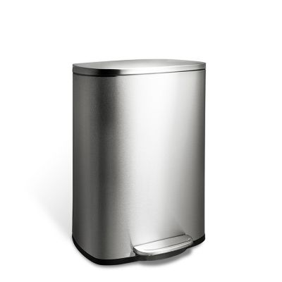Image showing  SOT-50-8 Rectangular 13.2 gal. Stainless Steel Step-On Trash Can
