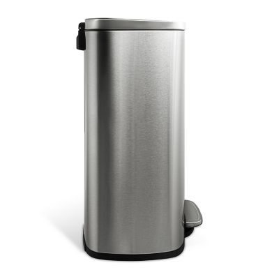 Image showing  SOT-50-8 Rectangular 13.2 gal. Stainless Steel Step-On Trash Can