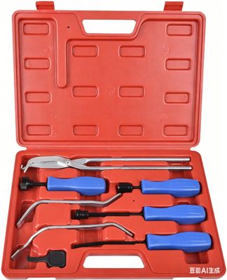Eisen Professional Drum Brake Tool Set with Spring Removal Tool, Brake Retaining Spring Tool, Brake Spring Pliers, 8 pc.