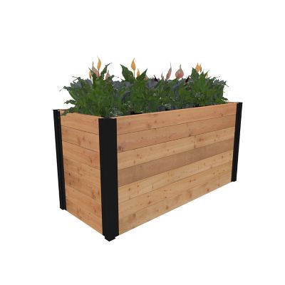 Vita Mezza Cedar Parklette Planter
