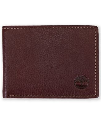 Timberland Leather Slimfold Wallet With Pop Stitch