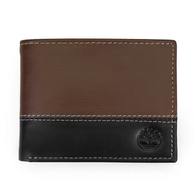 Timberland Two-Tone Leather Commuter Wallet
