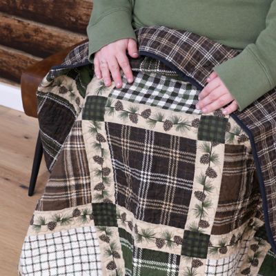 Donna Sharp Pine Patch Pieced Cotton Lap Quilt