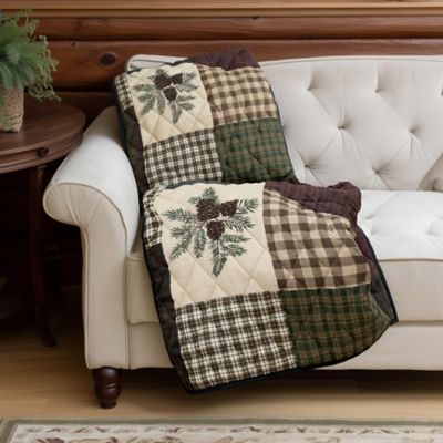 Your Lifestyle by Donna Sharp Pine Panels Quilted Throw