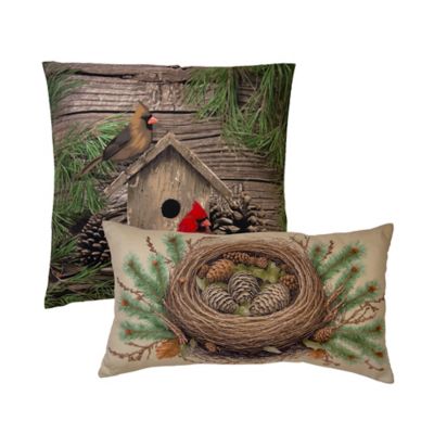 Donna Sharp Cardinal Pine UCC Throw Pillow Set, 2 pc.