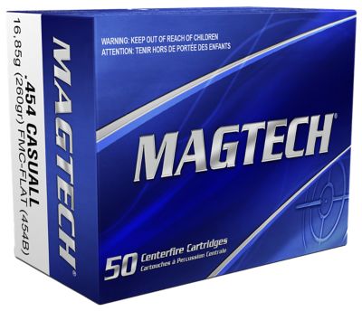Magtech Range/Training .454 Casull 260-Grain Full Metal Jacket Flat Nose Handgun Ammunition, 20 Rounds