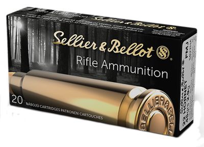 Sellier & Bellot .22 Hornet 45-Grain Full Metal Jacket Rifle Ammunition, 20 Rounds
